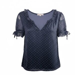 Black Polka Dot Blouse